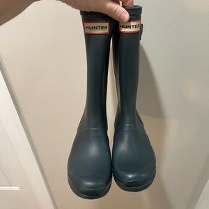 Girls Blue Hunter Boots